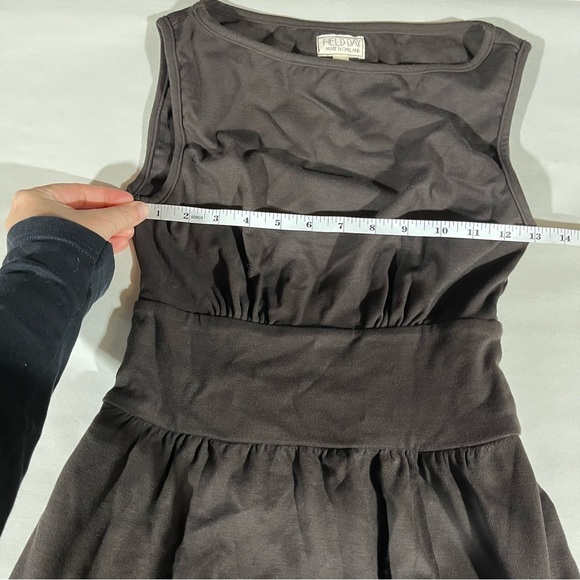 Field Day Sleeveless Chocolate Brown Fit and Flare Dress XS - Picture 7 of 9